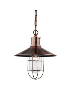 Crescent Pendant in Antique Copper