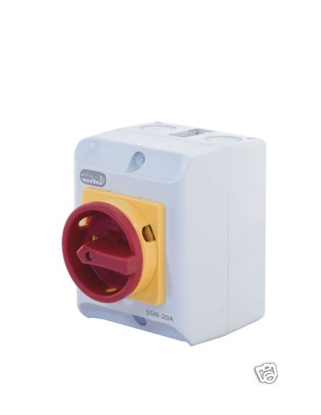 IP65 20Amp / 10kW Rotary Isolator Switch - 4 Pole 