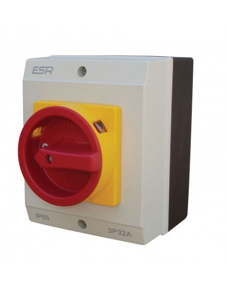 IP65 32Amp / 16kW Rotary Isolator Switch - 4 Pole 