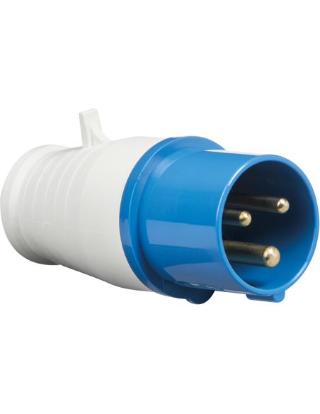 240v 16 Amp 3 Pin Commando Plug - Blue - IP44