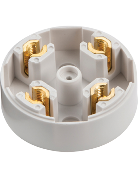 20 Amp 4 Terminal Junction Box - White Small 