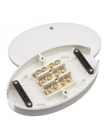 60 Amp 3 Terminal Junction Box - White 