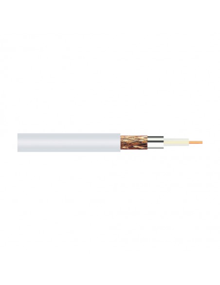 Satellite Cable White 1.00mm - RG6 (100m)