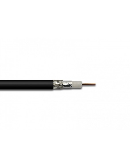 Satellite Cable Black 1.00mm - RG6 (100m)