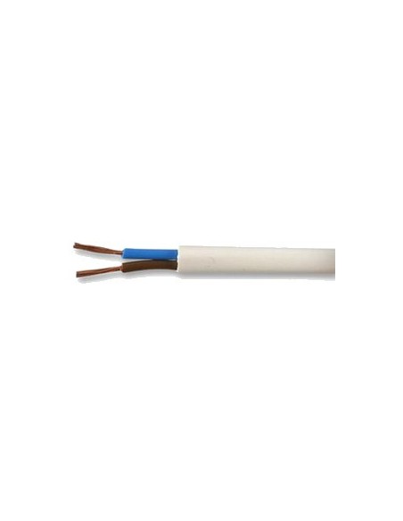 2192Y 0.5mm 2 Core White PVC Flexible Cable (100m)