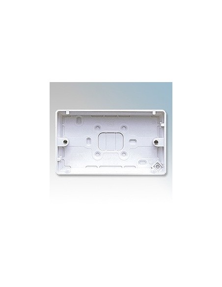 2 Gang 30mm Moulded Surface Box 