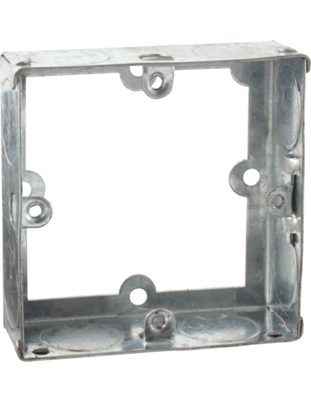 1 Gang 25mm Steel Galvanised Extention Box 