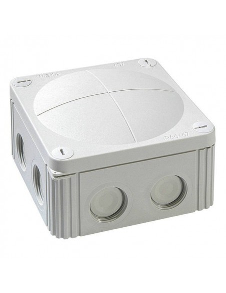 40 Amp Wiska Junction Box 110 x 110 x 66mm - Grey IP66/67