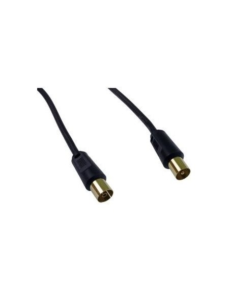 TECHLINK TV FLY LEAD - COAX PLUG TO  SOCKET LEAD  - 80DB (5M)