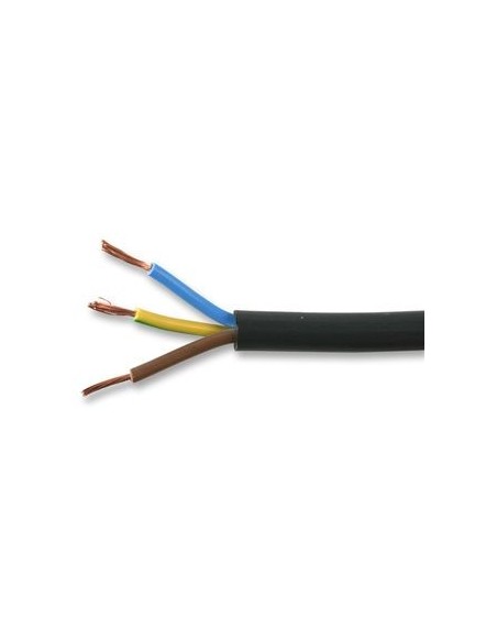 3183TRS 1.00 mm 3 Core Black Rubber Flexible Cable (Per Mtr)
