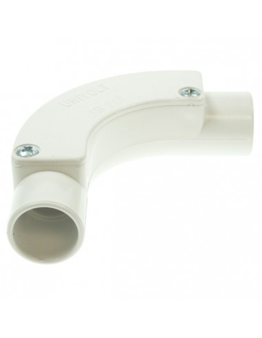 20mm White PVC Inspection Bend