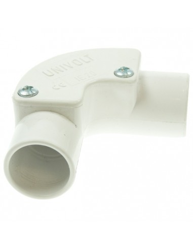 20mm White PVC Inspection Elbow