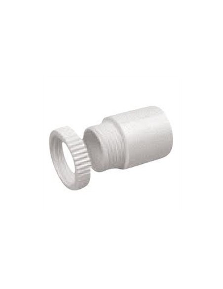 20mm White PVC Male Adaptors with Locknut
