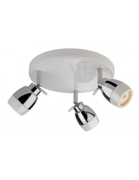 Firstlight 8203WH Marine 3 Light Flush White/Chrome 