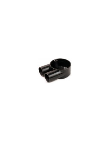 20mm Black PVC U Conduit Box