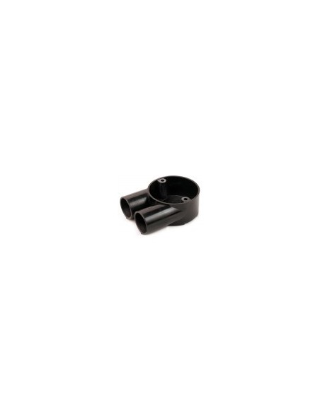 20mm Black PVC U Conduit Box