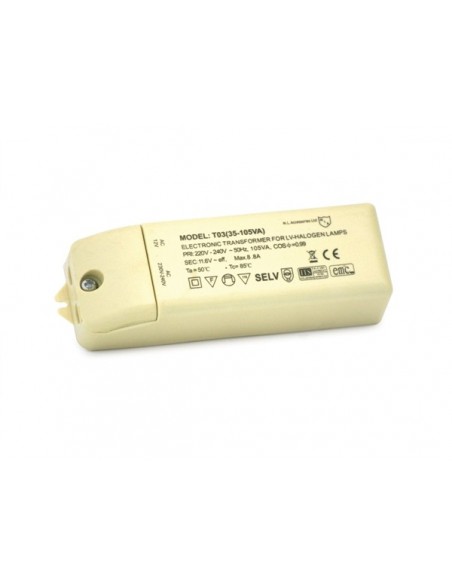 12v 35-105va Low Voltage Dimmabe Electronic Transformer