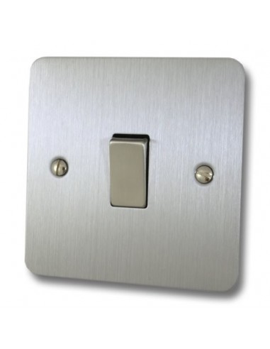 10A 1 Gang 2 Way Switch Brushed Chrome