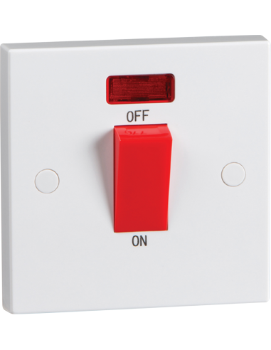 45A Cooker Switch with Neon (Single...