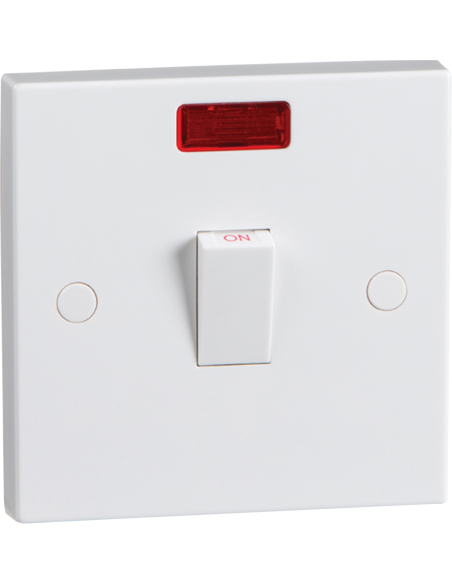 20A Double Pole Switch with Neon (Single)