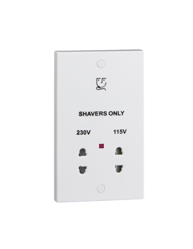 Shaver Socket - Dual Voltage 115v-230v