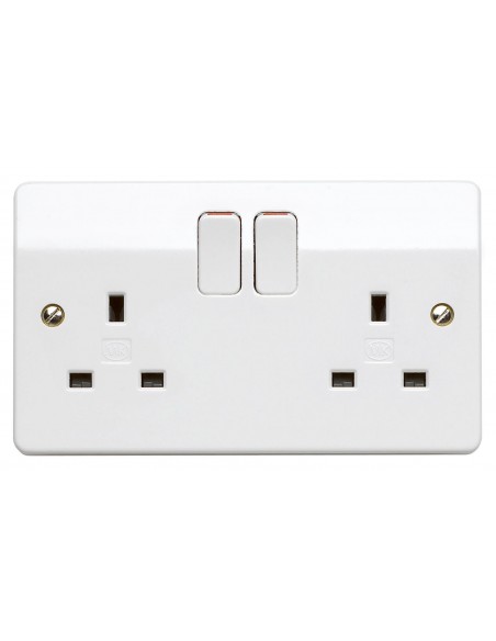 13A 2 Gang Switched Socket 