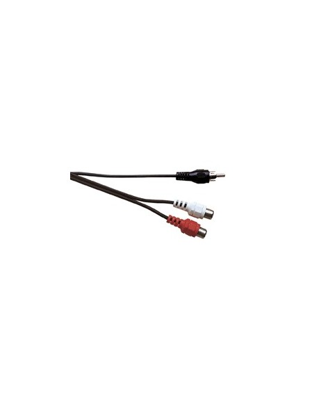 PHONO PLUG TO X2 PHONO SOCKET AUDIO CABLE (0.2M) 