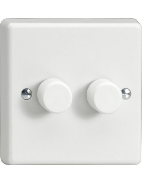 2 Gang 2 Way 400w Dimmer Switch 