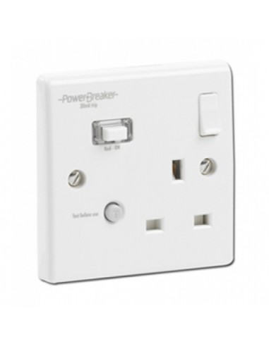 13A 1 Gang Switch Socket with RCD