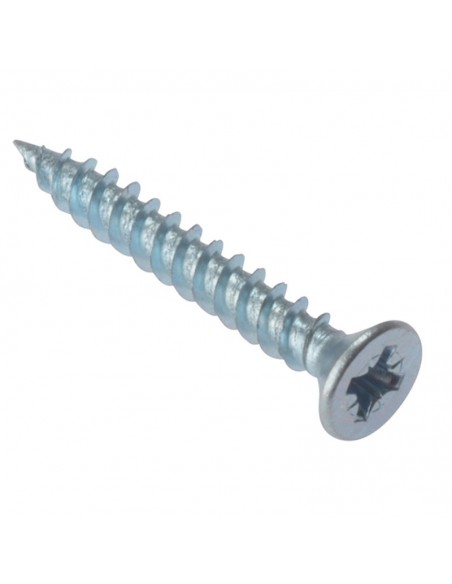 1¼ x 6 Cross Slot Countersunk Zinc Plated Screws - Box of 200